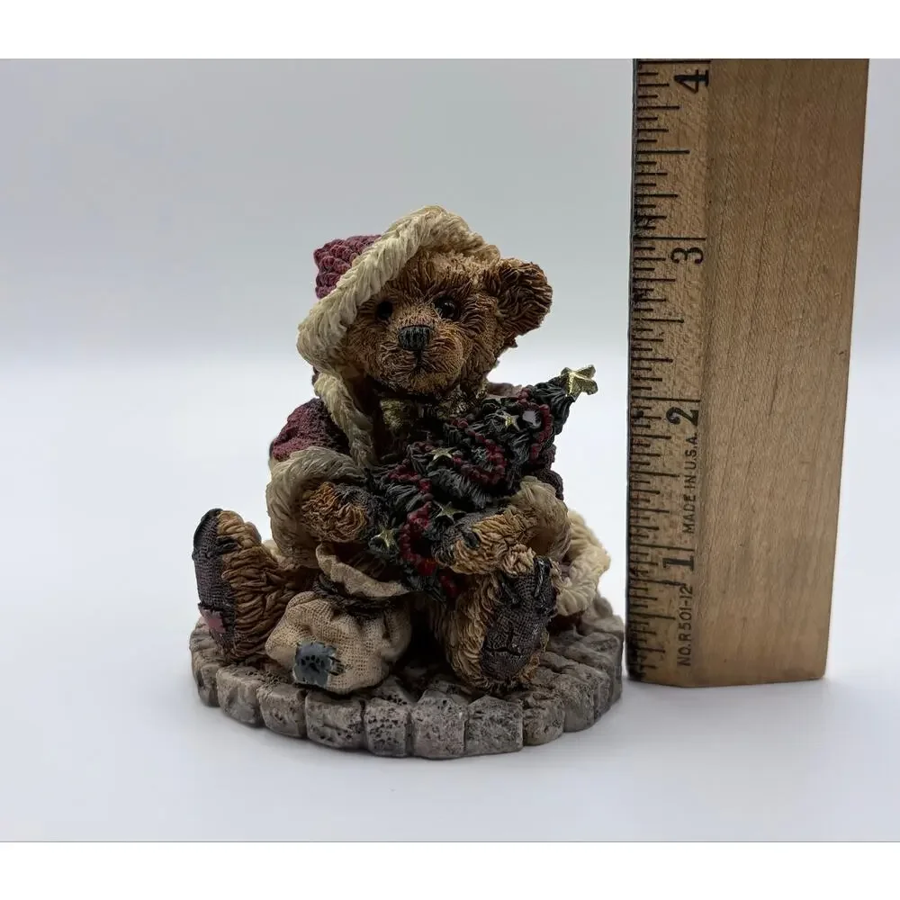 Vintage 1993 Santa Bear Boyds Bears & Friends Figurine Handmade Christmas Decor